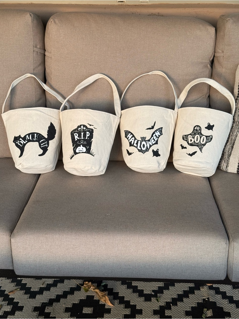 Canvas Halloween Baskets/Totes